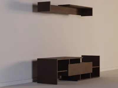 AlphaB2B STANDARTTVVEGE Tv Unit Free low-poly 3D model
