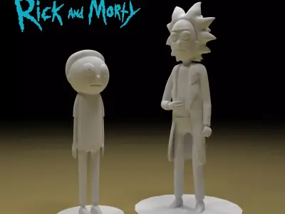 Rick and Morty 3D print model