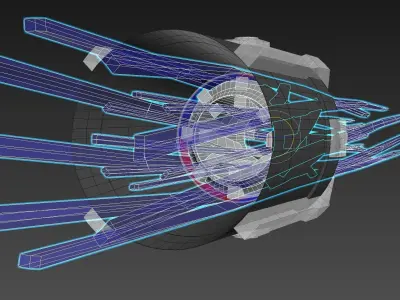 Regenerative Vortex Thruster - Efficiency Booster Nozzle 3D model
