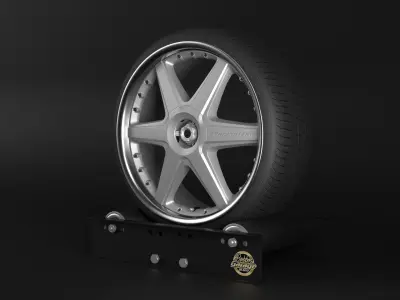 Racing Hart CR6 Low-poly 3D model