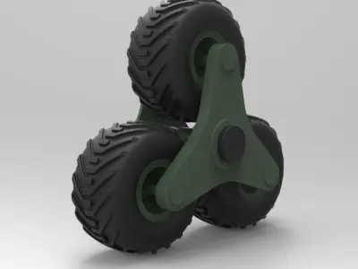 Terrastar wheel system 3D model