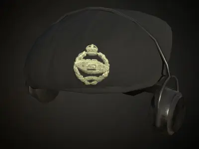8 British ww2 military berets works on roblox characters too Low-poly 3D model