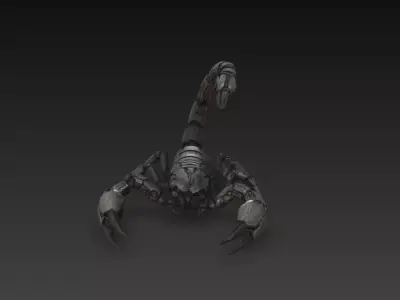Mechanical Scorpion Robot Sci-Fi 3D Model 3D print model