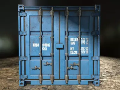 Shipping Container Low Poly PBR Low-poly 3D model