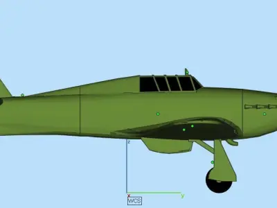 Hawker Hurricane 3D print model