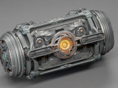 Sci-Fi Element Kitbash 3 of 6 3D model