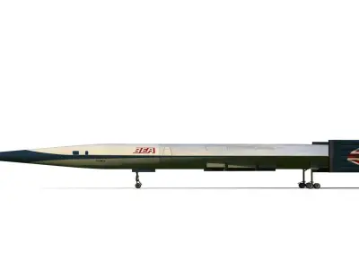 Supersonic VTOL airliner Griffith 3D model