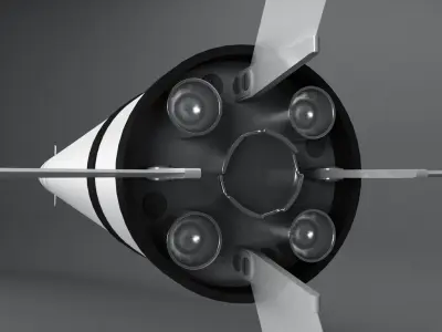 SA-7 Grail Rocket low poly Low-poly 3D model