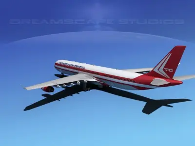 Airbus A340-600 TransPacific Charter 3D model