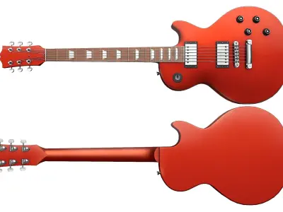 Electric Guitar Part 3 Low-poly 3D model