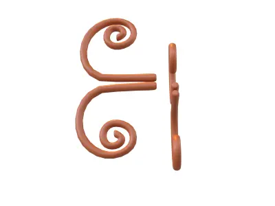 Butterfly Wing v1 003 Low-poly 3D model