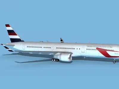 Boeing 767-400 Air Dynamic 3D model