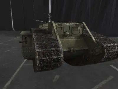 WW1 British Mark4 Tank 3D model