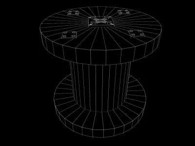 Pulley Game Ready - Low Poly PBR 3D Model Low-poly 3D model