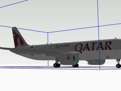 Qatar Airlines 3D model