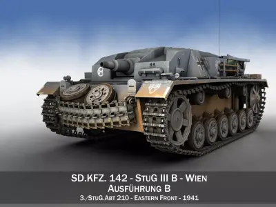 StuG III - Ausf B - Wien 3D model