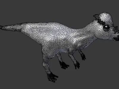 pachycephalosaurus dinosaur 3D model