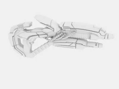 Me2 Gun Geth Plasma Shotgun 3D model