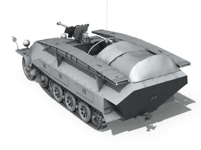 SDKFZ 251 7 Ausf D - Assault Engineer Vehicle 3D model