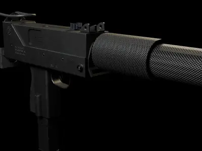 MAC 10 Low-poly 3D model