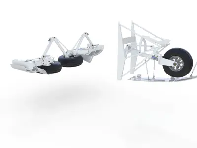 Landing Gear for Aircraft 2 3D model