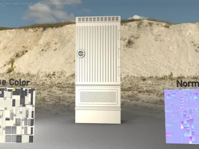 Electrical Distribution Cabinet 171 Low-poly 3D model