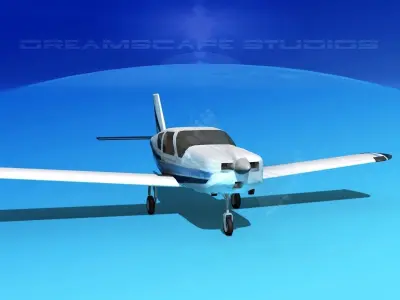 Socata TB-20 Trinidad V09 3D model