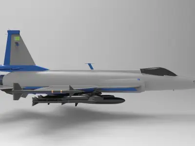 JF-17 Thunder 3D model