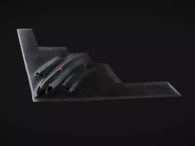 B-2 Bomber Low-poly 3D model