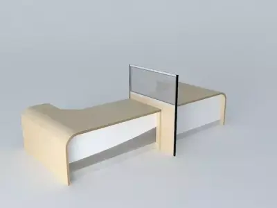 Huge Desk Free 3D model