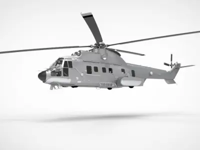 Airbus Helicopters H225 Super Puma 3D model