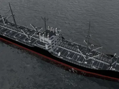 T-2 Oil Tanker - Gaines Mill 3D model