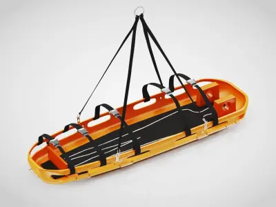 Helicopter Stretcher Low-poly 3D model