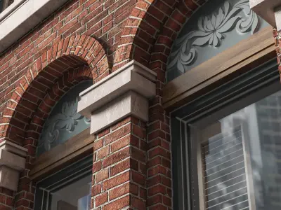 brick building 3D model