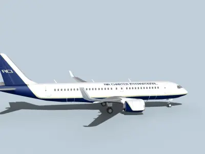Bombardier CS100 Air Charter Intl 3D model