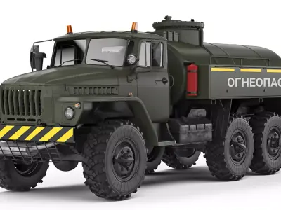 Ural 4320 ATZ-5 1998 3D model