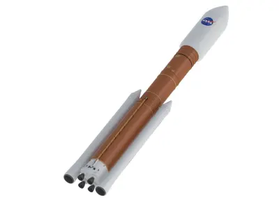 SLS Block 2 Cargo Rocket 3D model