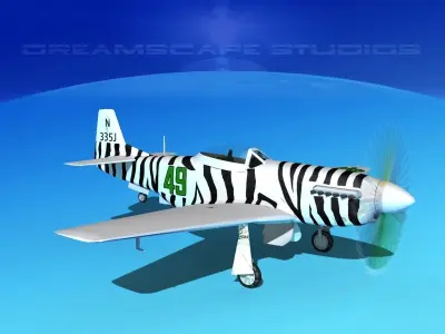 P-51 Mustang Sport V11 3D model