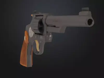 Revolver 44 magnum 3D model