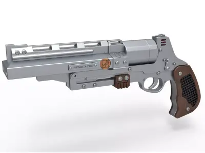 Tobias Beckett Blaster RSKF-44 from Solo A Star Wars story 3D model