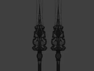 Lava Ice swords 3D model