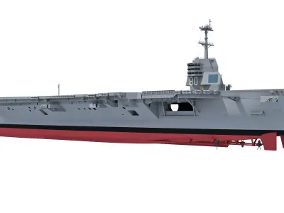 USS Enterprise CVN-80 Aircraft Carrier 3D model