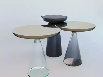 Thea and Accademia side tables Free 3D model