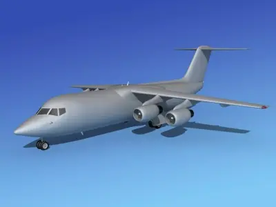 BAe 146-300 Base Model 3D model