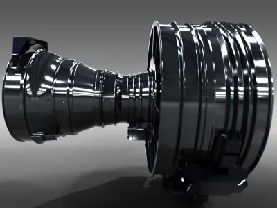 Jet Engine CFM56 International - 3d layout 3D print model