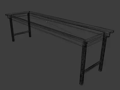 Laboratory Table Free low-poly 3D model