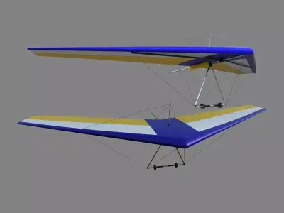 Hang Glider Low-poly 3D model Low-poly 3D model