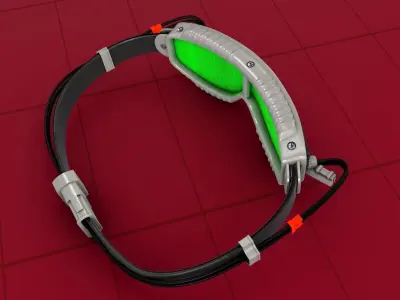 Cyber Punk Game Glasses 3D model