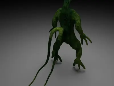 Alien Reptile 1 - Material c Free low-poly 3D model
