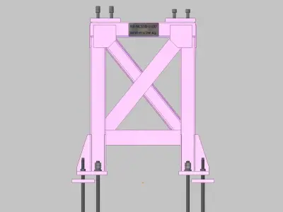 26401-Base for robot NACHI-NC510-Hight 1100 3D model
